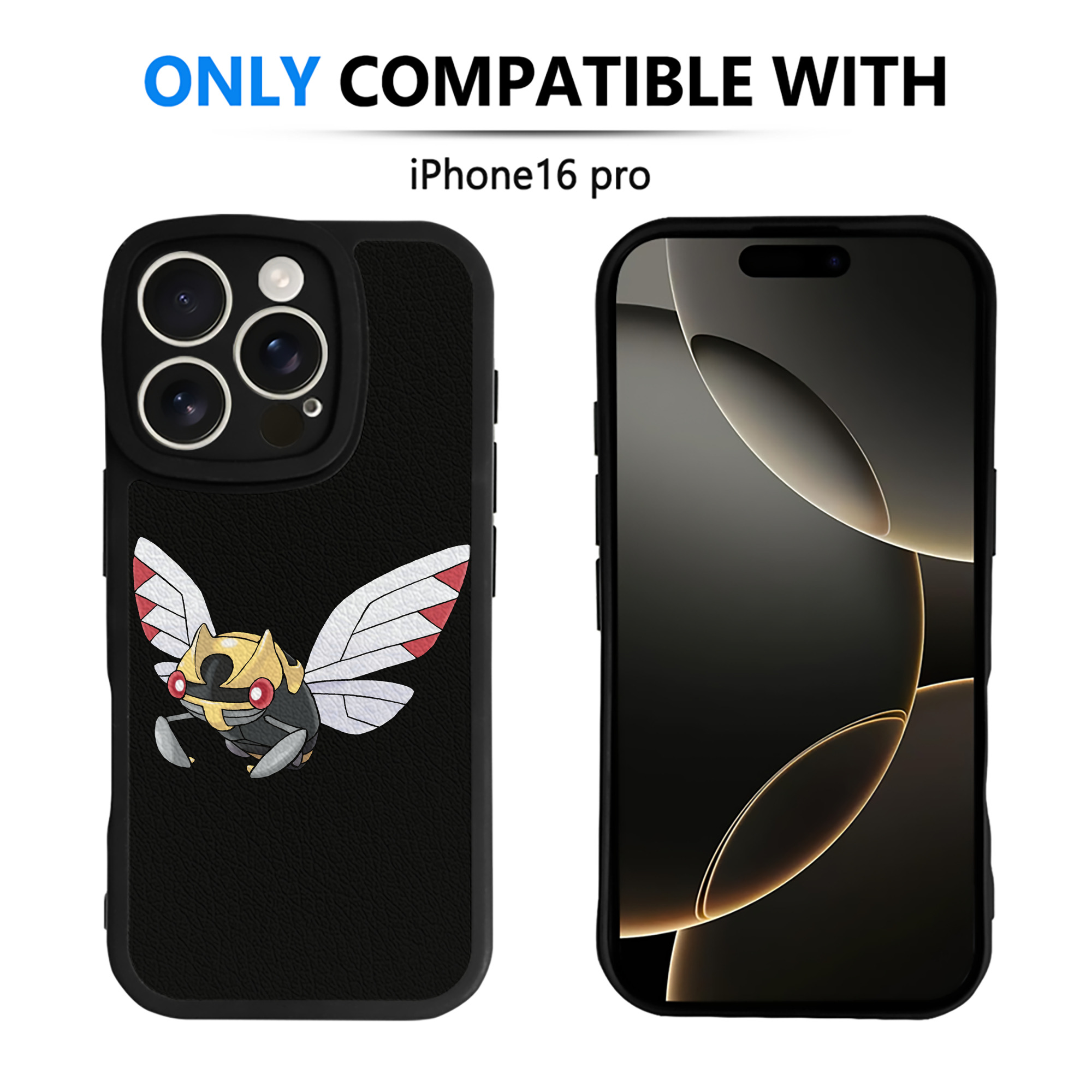 （画像用） ポケットモンスター Pokémon 【iPhone 16シリーズ対応】シリコンスマホケース（レザー調） 材質：シリコン